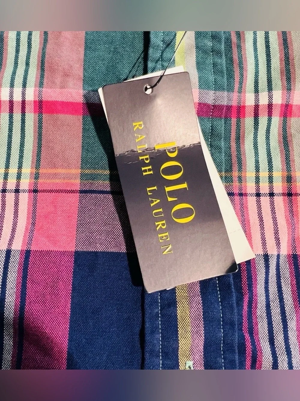 NWT Polo Ralph Lauren Plaid Oxford Shirt Big & Tall 2XB 2TG Green Pink Madras SS